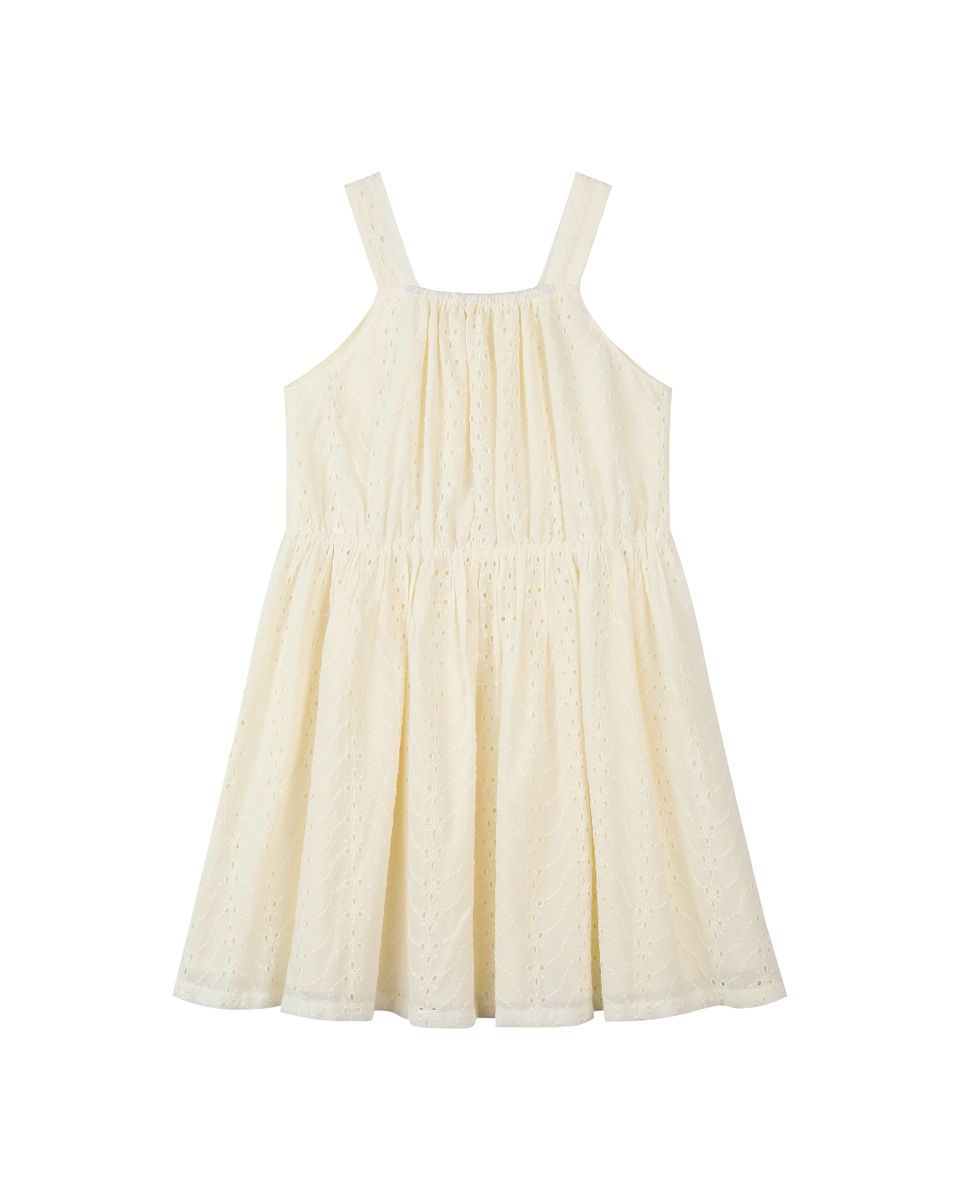 Sloane Dress in Cream Eyelet