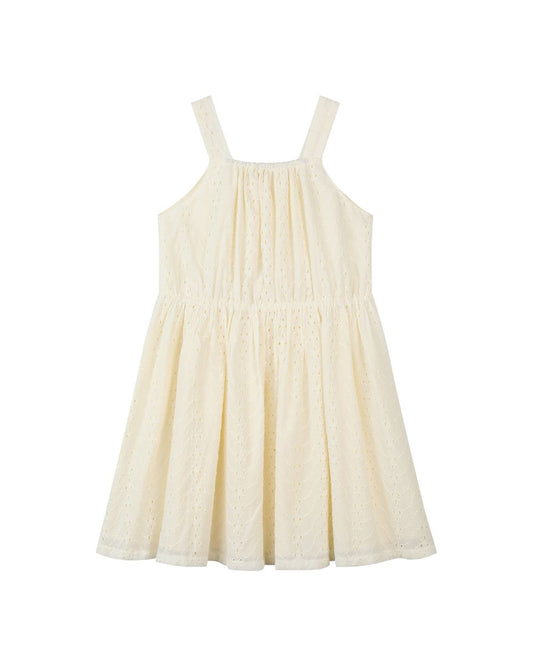 Sloane Dress in Cream Eyelet