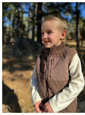 Hunter vest - 65% cotton 35% polyester - brown
