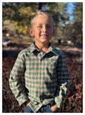 Atwood Woven Shirt - green and yellow washed plaid