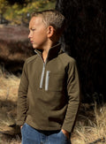 Picket 3/4 zip up - sage